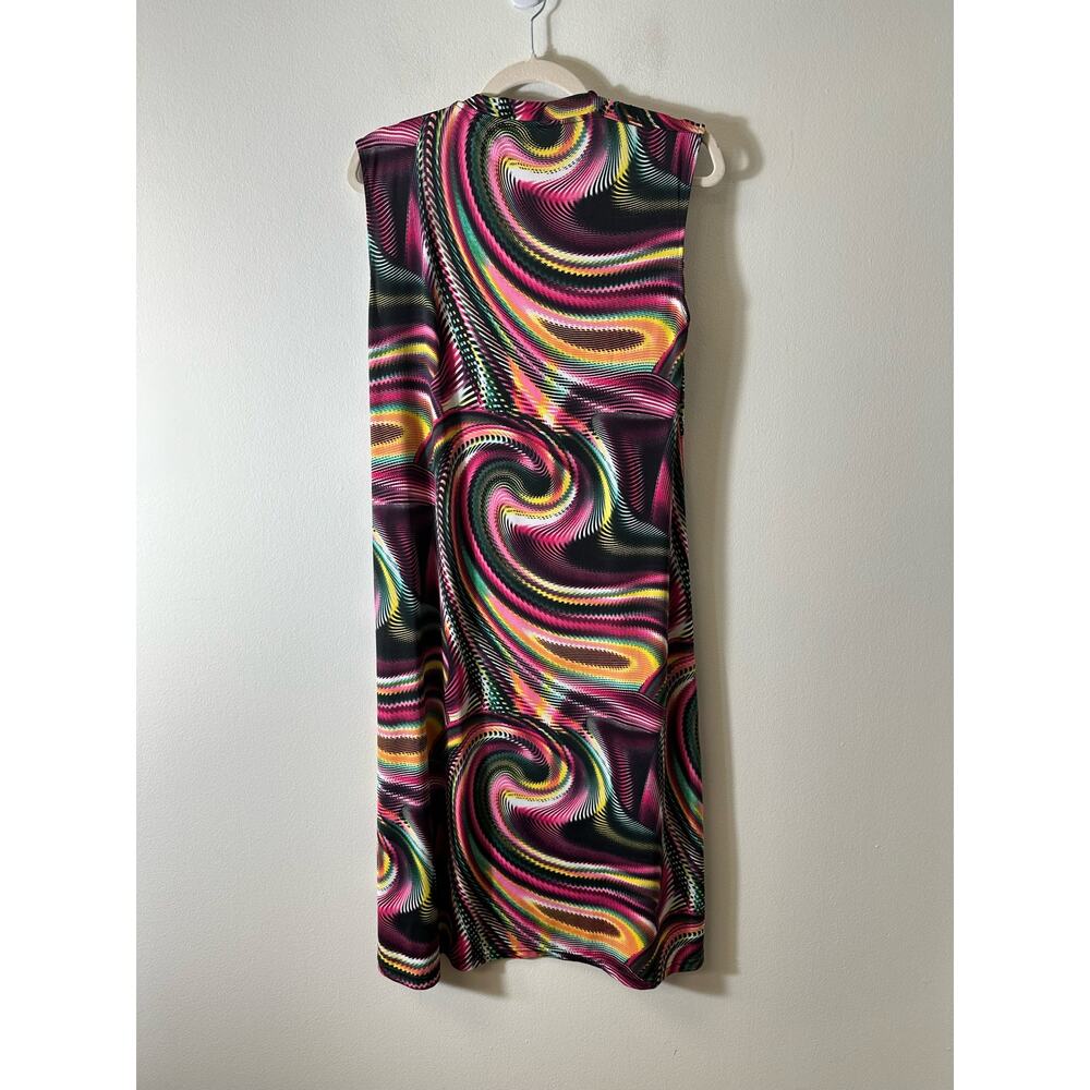 Conquista V-Neck Sleeveless Jersey Empire Line Dress EU 46 US 1X 14 Retro Style - Picture 4 of 5